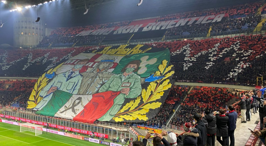 Milan Ultras wijdt choreografie aan eerstehulpverleners